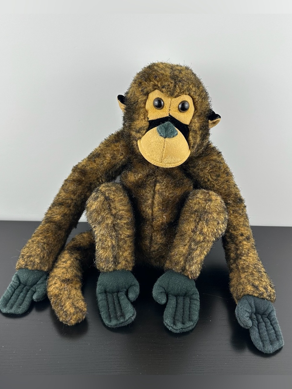 Ganz Bros Rare 1991 Heritage Collection Monkey Ape 9” Brown Black Plush Gorilla